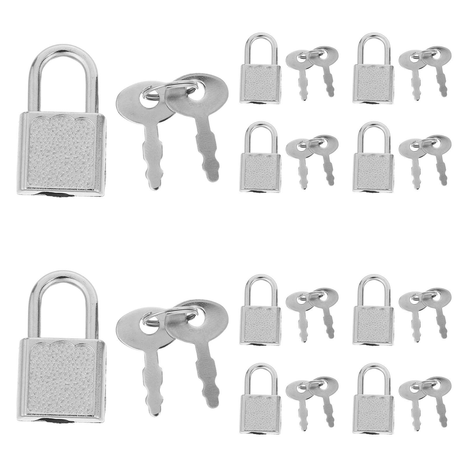 Backpack Lock Combo - 10Sets Mini Pirate Lock Key Combo