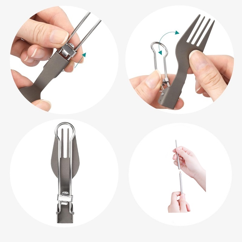 Titanium Foldable Utensil Set  - огляд і ціна Foldable Backpack Small
