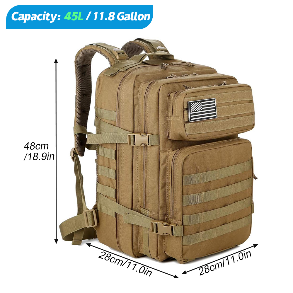 45L Tactical Backpack For Men  - огляд і ціна Rucksack Military Style